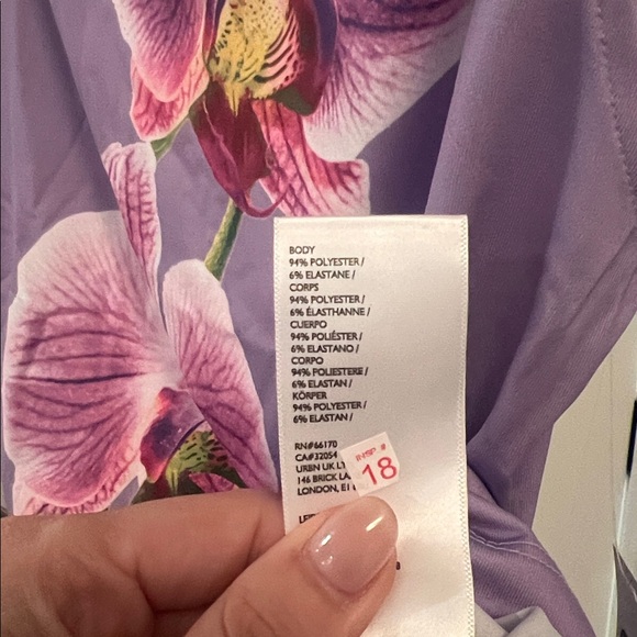 NWT Urban Outfitters Purple Orchid Graphic Boatneck Tank Top - Picture 8 of 8